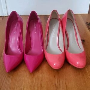 Bundle of Aldo pink pumps